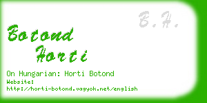 botond horti business card